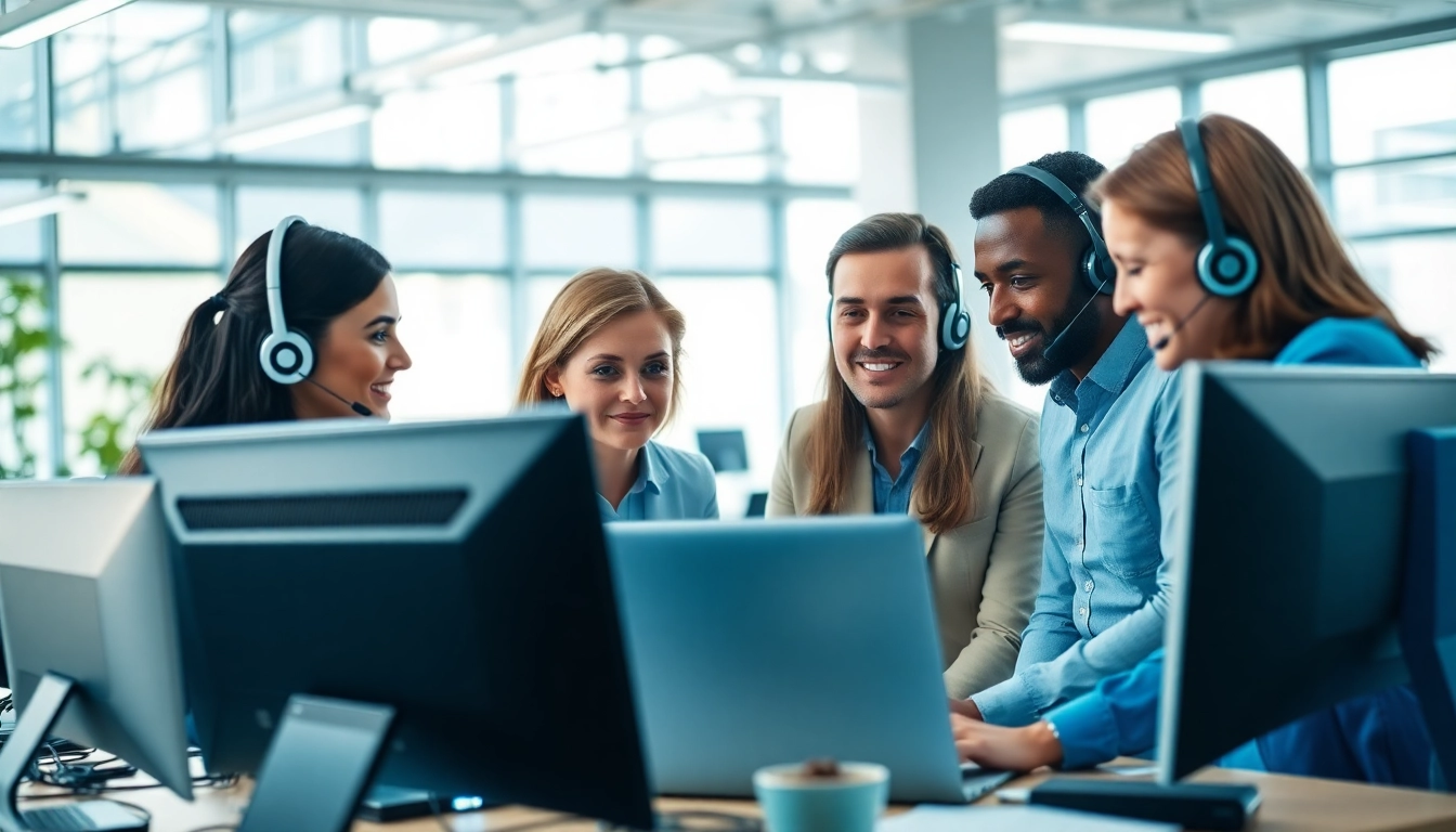 IT Support team collaborating in a professional office setting to enhance services.