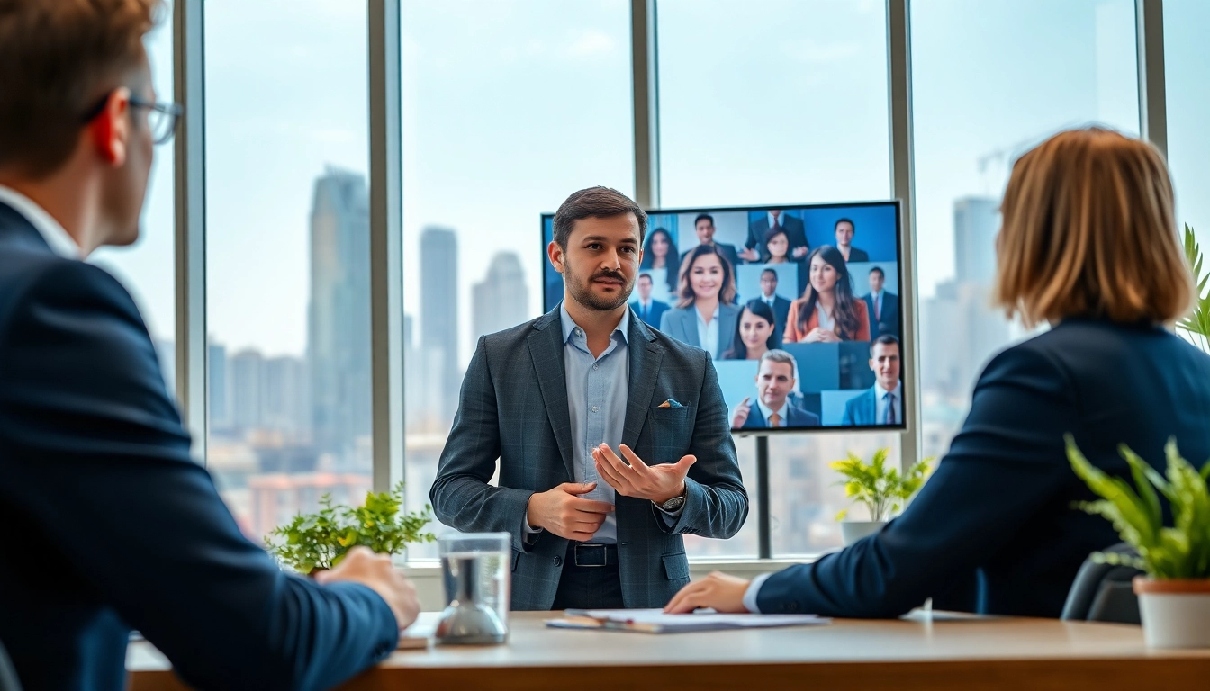 Headhunter IT berät Kunden professionell im modernen Büro mit IT-Fachkräften