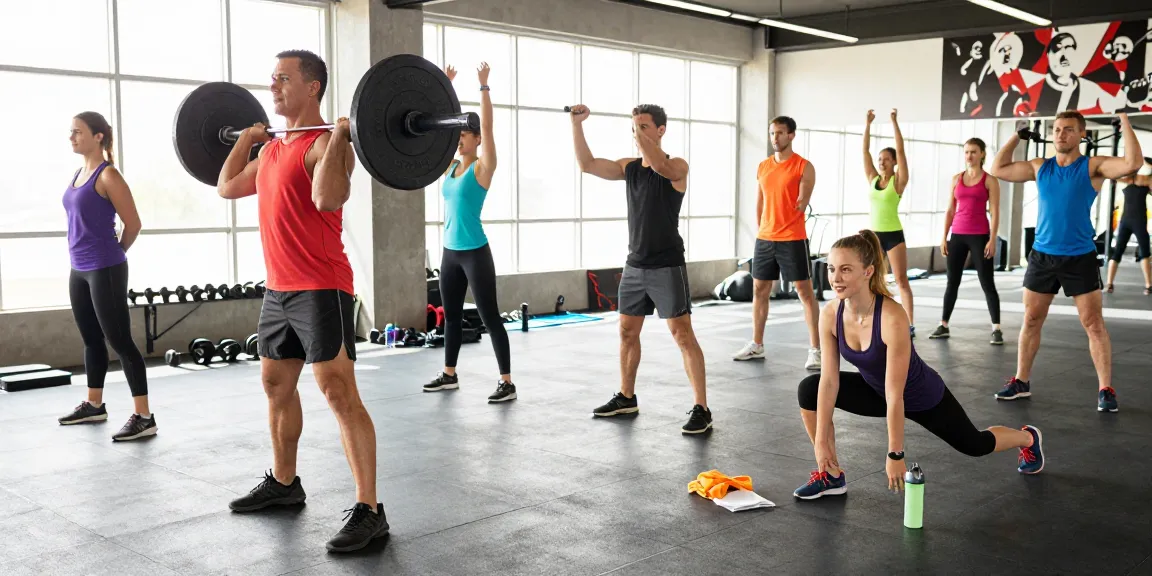 Im Steroidshop Bodybuilder beim Training mit Gewichten im modernen Fitnessstudio.