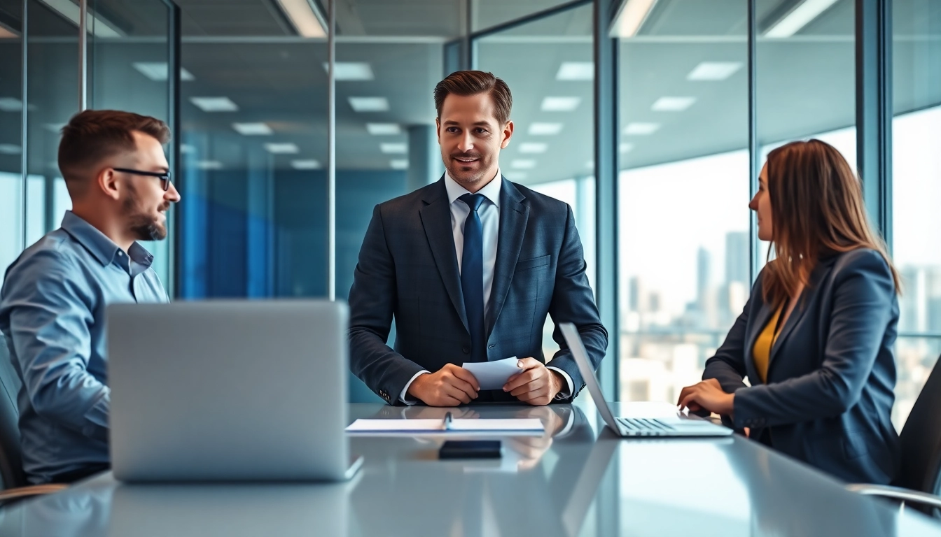 Headhunter Ingenieure in einem modernen Büro, konzentriert auf Ingenieure in einem professionellen Setting.