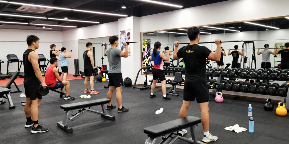 Anabolikashop - Bodybuilder trainiert intensiv im modernen Fitnessstudio mit Gewichten und Fitnessgeräten.