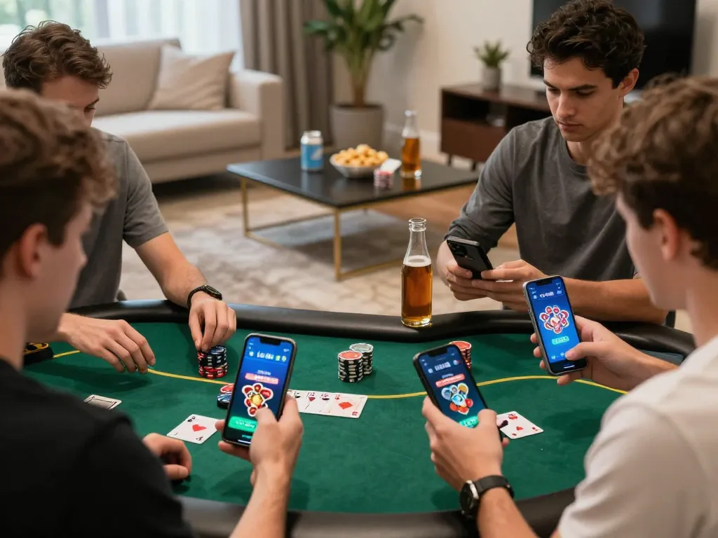 Engage with app lc88 for thrilling online poker action in a cozy home setting.