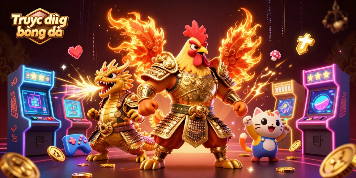 Experience Trực tiếp bóng đá with an exciting illustration featuring dynamic characters in a vibrant casino scene.